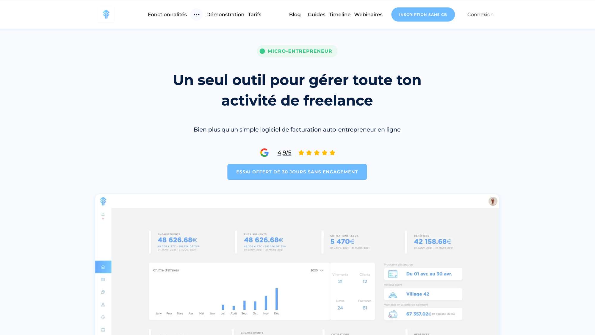 Page accueil Freebe