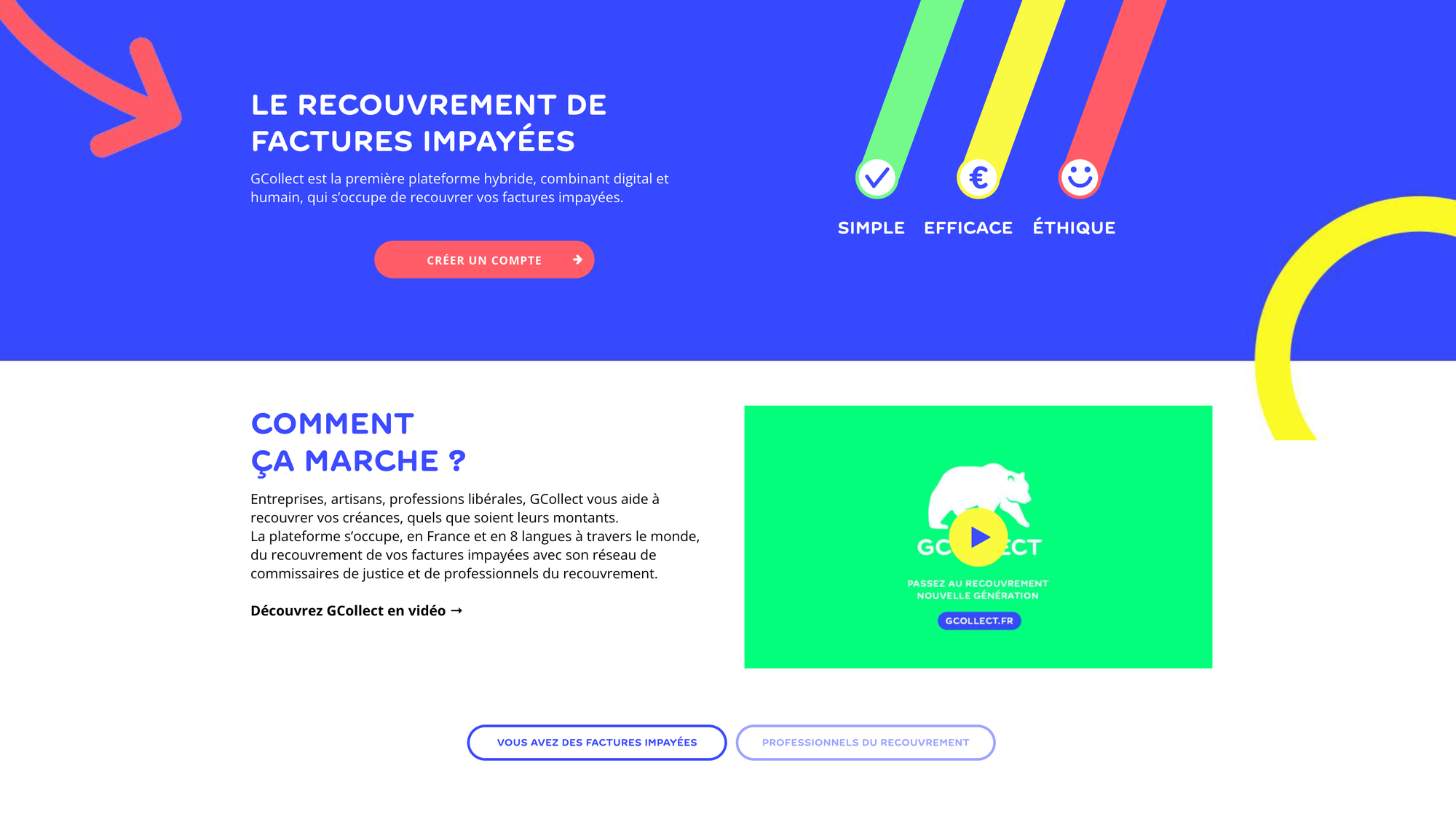 Page accueil Gcollect